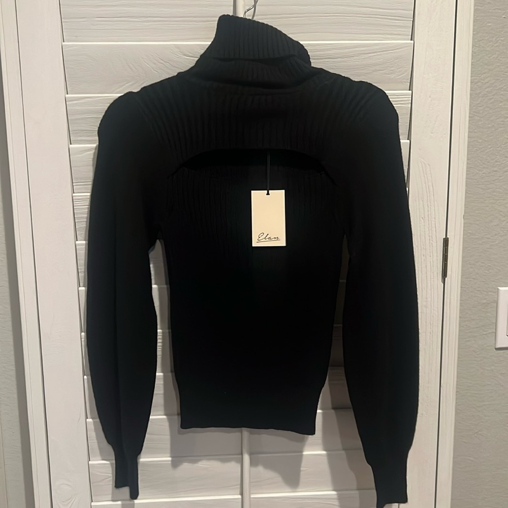 New Elan black sweater w tags
